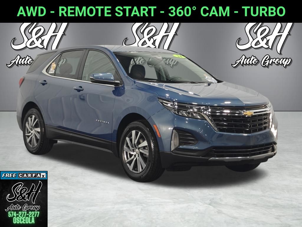 Lakeshore Blue Metallic 2024 Chevrolet Equinox SUV / Crossover Four-Wheel Drive 6-Speed Automatic Overdrive