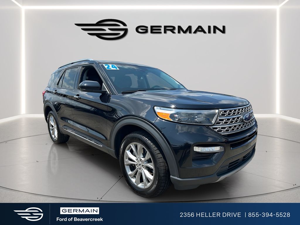 Black Metallic 2024 Ford Explorer SUV / Crossover All-Wheel Drive Automatic