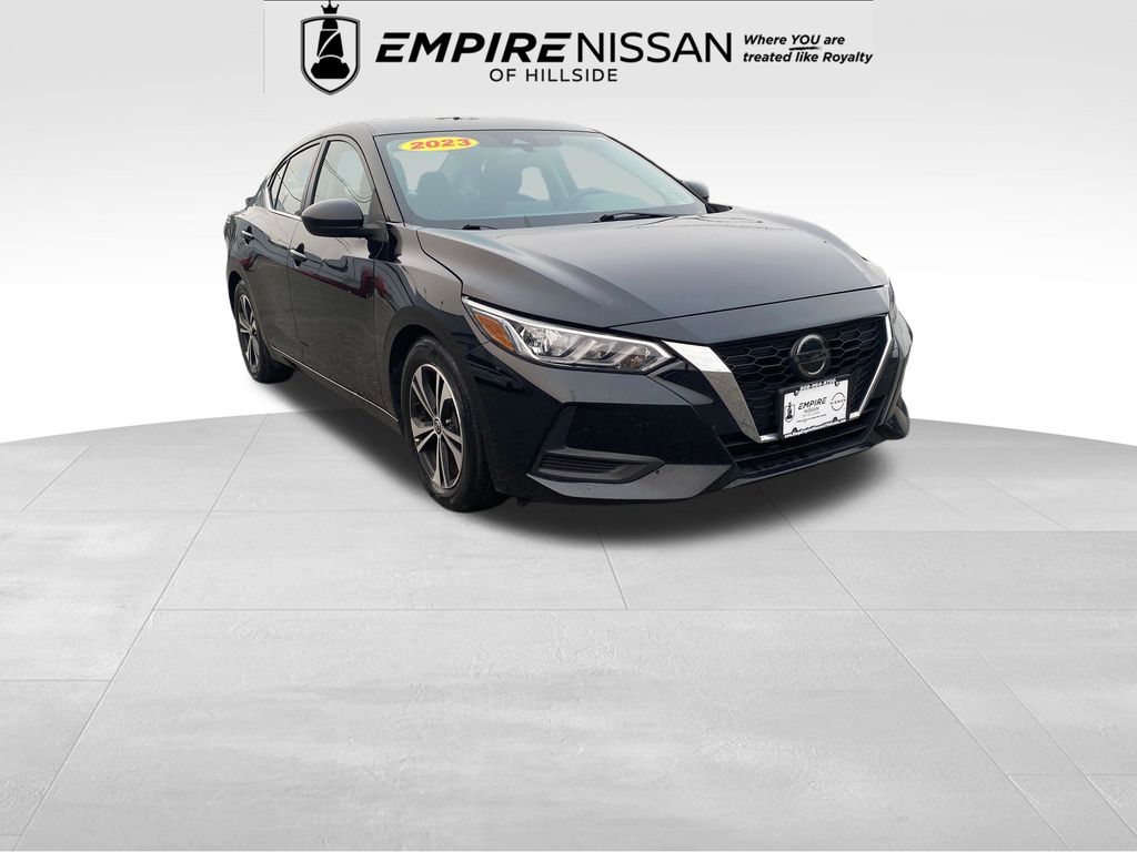 Super Black 2023 Nissan Sentra Sedan Front-Wheel Drive Continuously Variable Transmission
