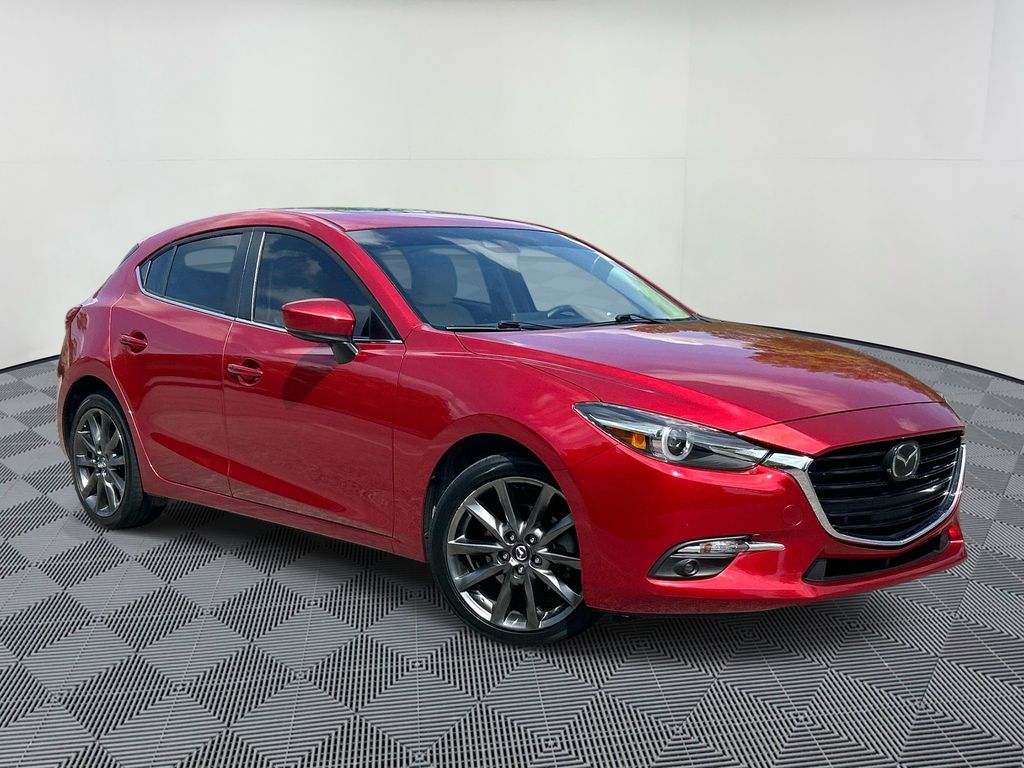Red Metallic 2018 Mazda MAZDA3 Grand Touring Hatchback Hatchback Front-Wheel Drive 6-Speed Automatic