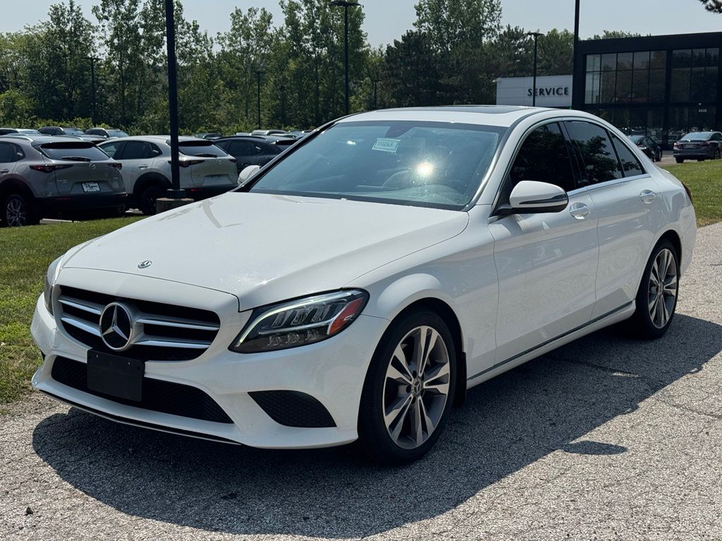 designo Magno Cashmere White (Matte Finish) 2019 Mercedes-Benz C-Class Sedan Rear-Wheel Drive 9-Speed Automatic