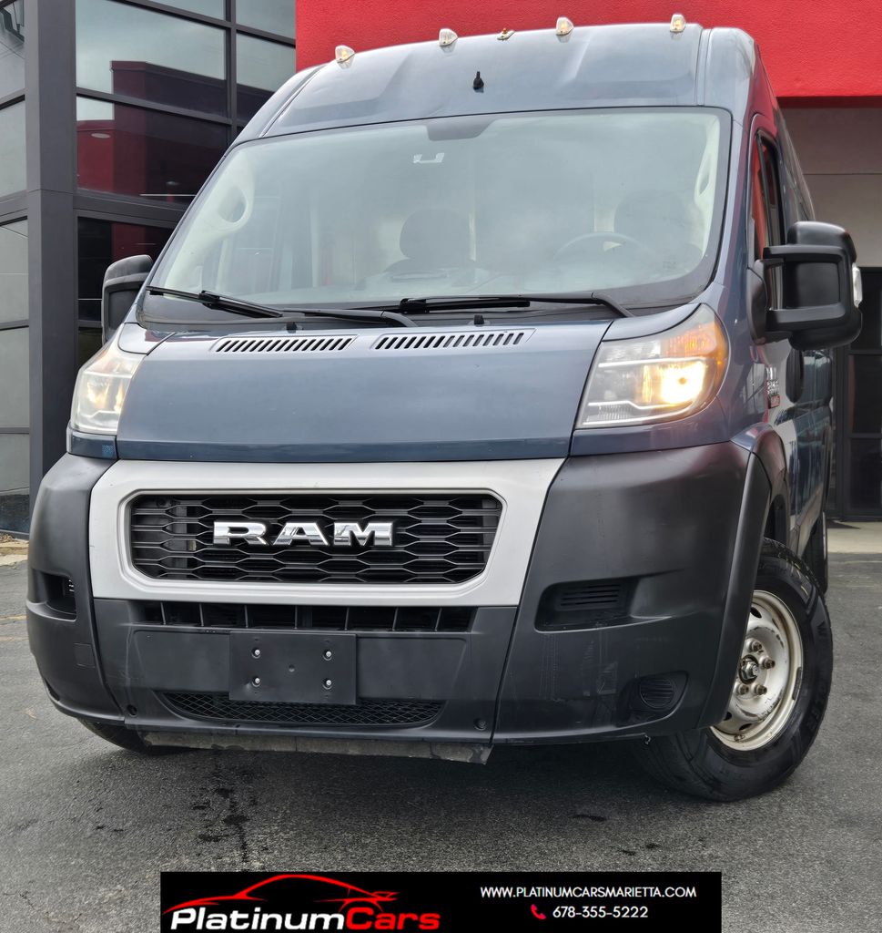 Patriot Blue Pearlcoat 2021 RAM ProMaster 3500 159 High Roof Extended Cargo Van FWD Van Front-Wheel Drive 6-Speed Automatic