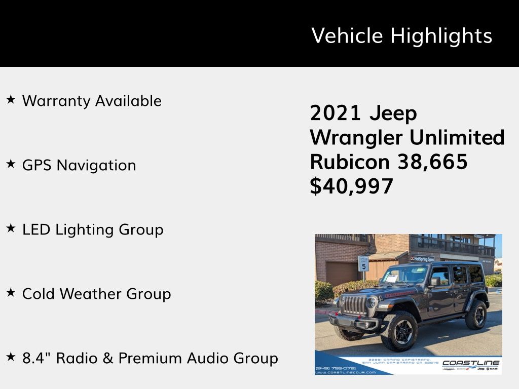 2021 Jeep Wrangler Unlimited Rubicon 5