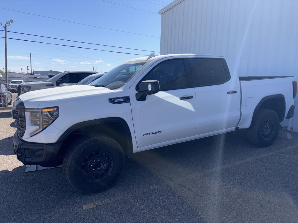 Summit White 2026 GMC Sierra 1500 AT4X Crew Cab 4WD Pickup Truck Four-Wheel Drive Automatic