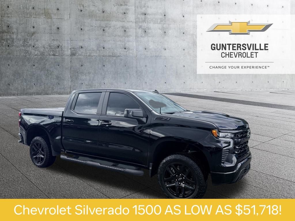 Black 2024 Chevrolet Silverado 1500 Pickup Truck Four-Wheel Drive Automatic