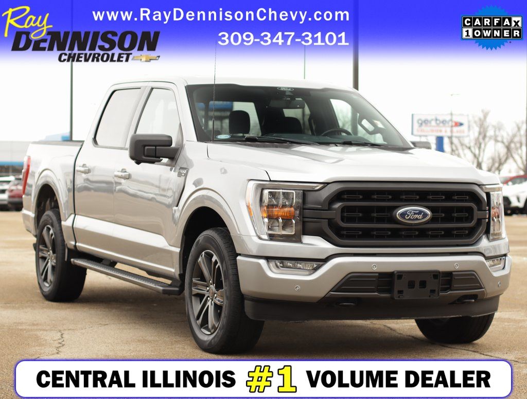 Silver Metallic 2021 Ford F-150 XLT SuperCrew 4WD Pickup Truck Four-Wheel Drive Automatic