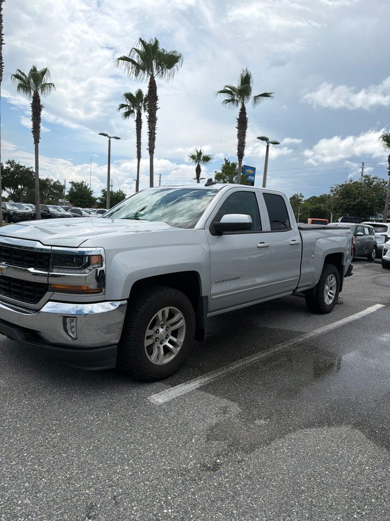 Silver Ice Metallic 2016 Chevrolet Silverado 1500 LT Double Cab 4WD Pickup Truck Four-Wheel Drive 6-Speed Automatic Overdrive