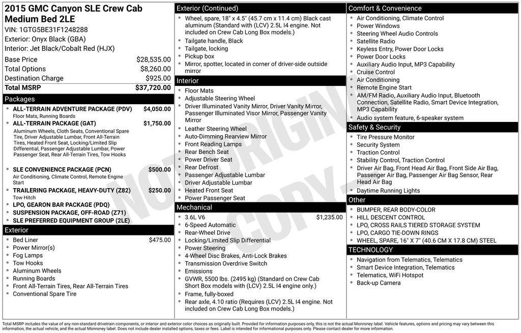Used Car 2015 Gmc Canyon  Sle1 For Sale Under $15,000 In Austin, Texas