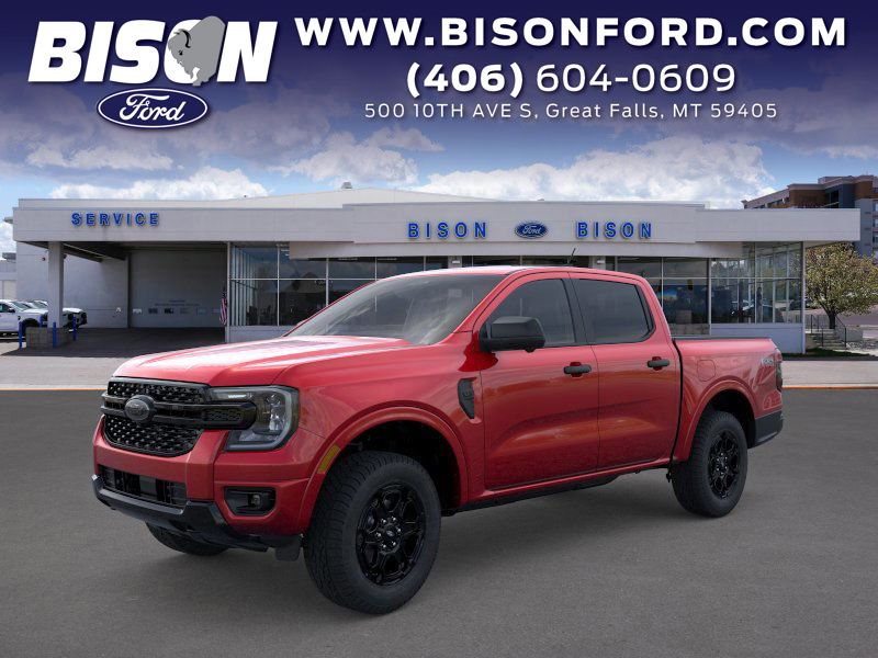 Ruby Red Metallic Tinted Clearcoat 2026 Ford Ranger XLT SuperCrew 4WD Pickup Truck Four-Wheel Drive Automatic