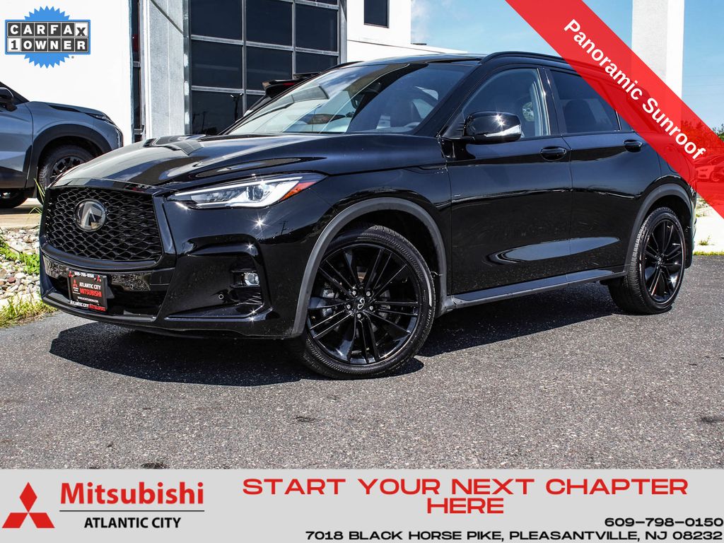 Black Obsidian 2025 INFINITI QX50 SUV / Crossover All-Wheel Drive Continuously Variable Transmission