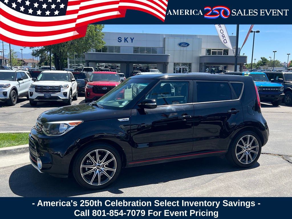 Shadow Black 2018 Kia Soul Wagon Front-Wheel Drive 7-Speed Automatic