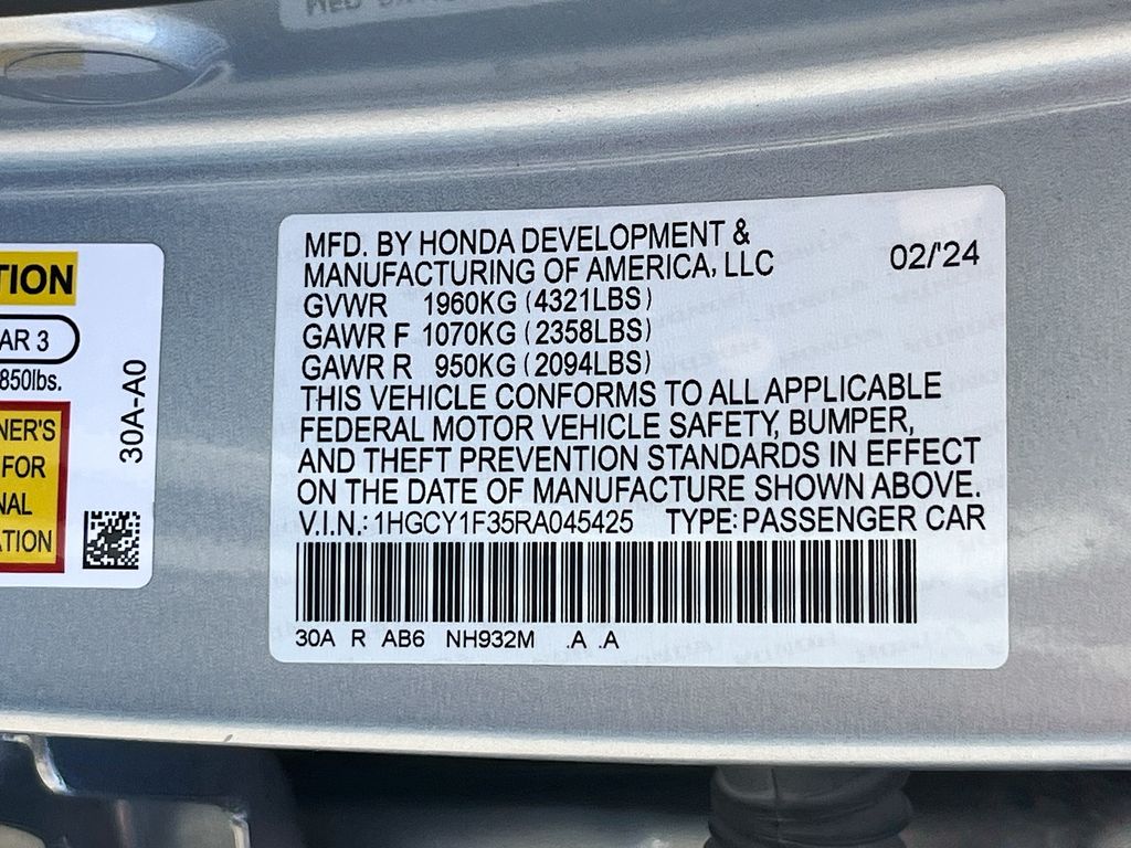 Used 2024 Silver Honda EX image 31