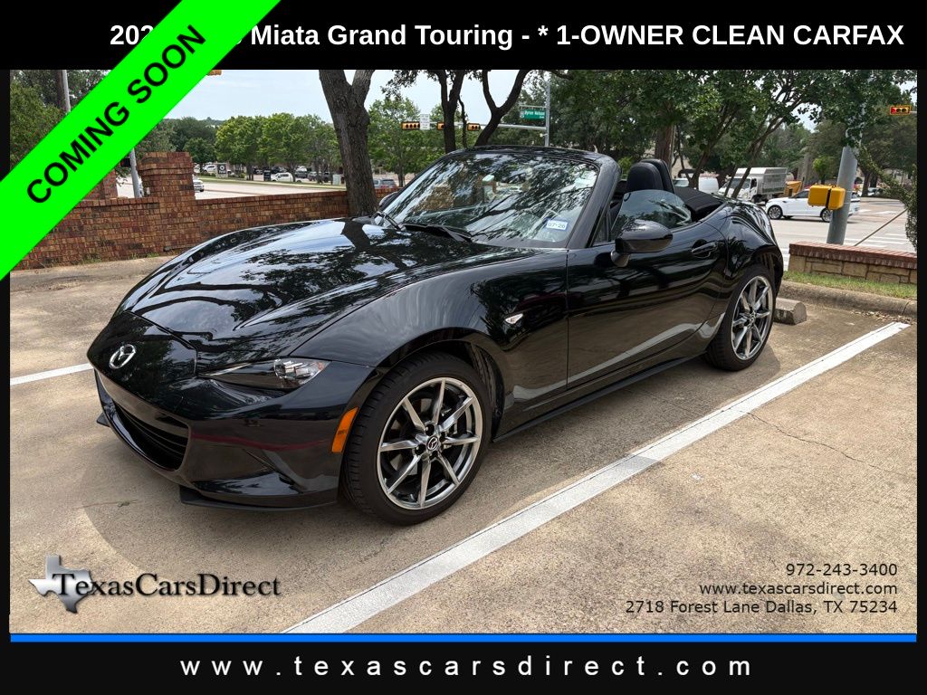 Jet Black Mica 2022 Mazda MX-5 Miata Grand Touring RWD Convertible Rear-Wheel Drive 6-Speed Manual