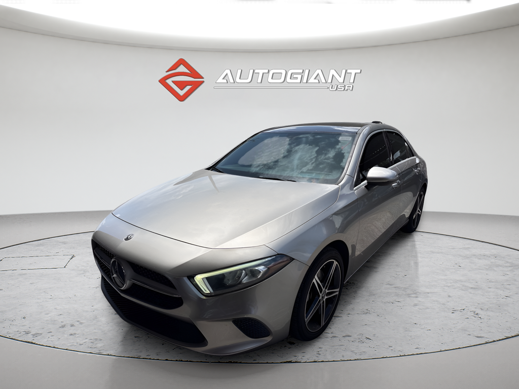 Gray 2019 Mercedes-Benz A-Class Sedan Front-Wheel Drive 7-Speed Automatic