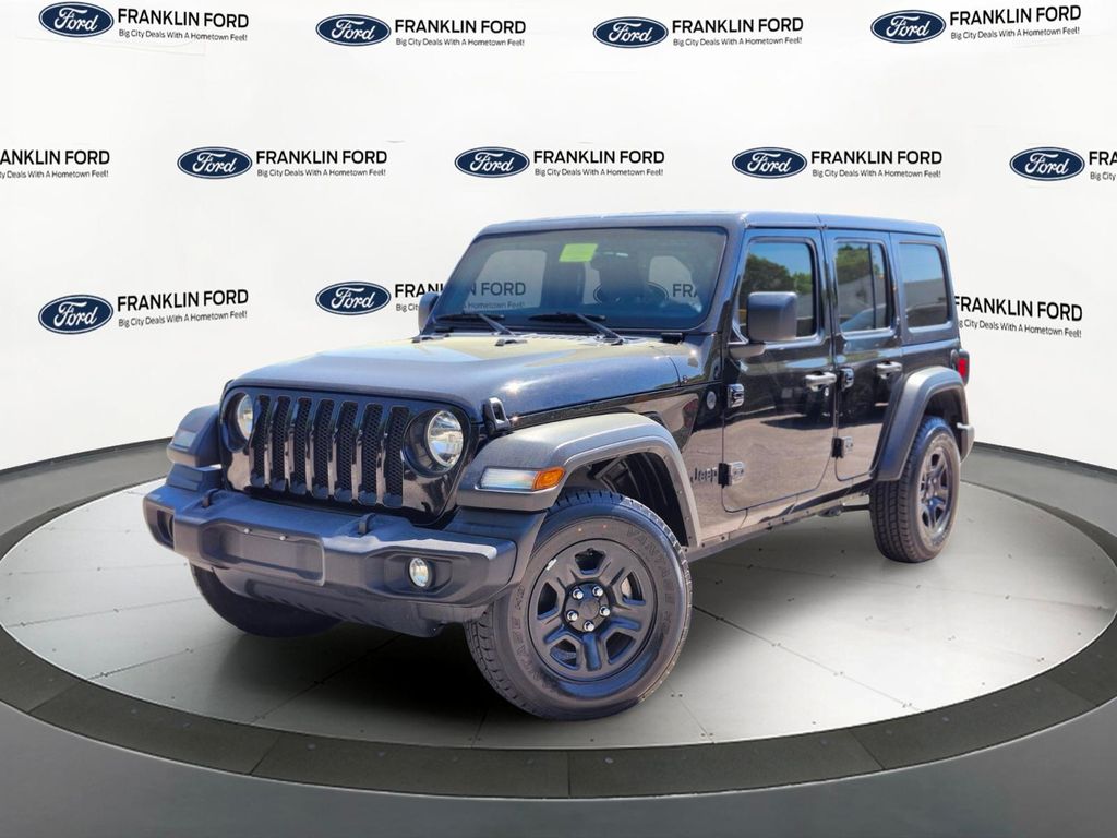 Black Clearcoat 2022 Jeep Wrangler Unlimited Sport 4WD SUV / Crossover Four-Wheel Drive 8-Speed Automatic