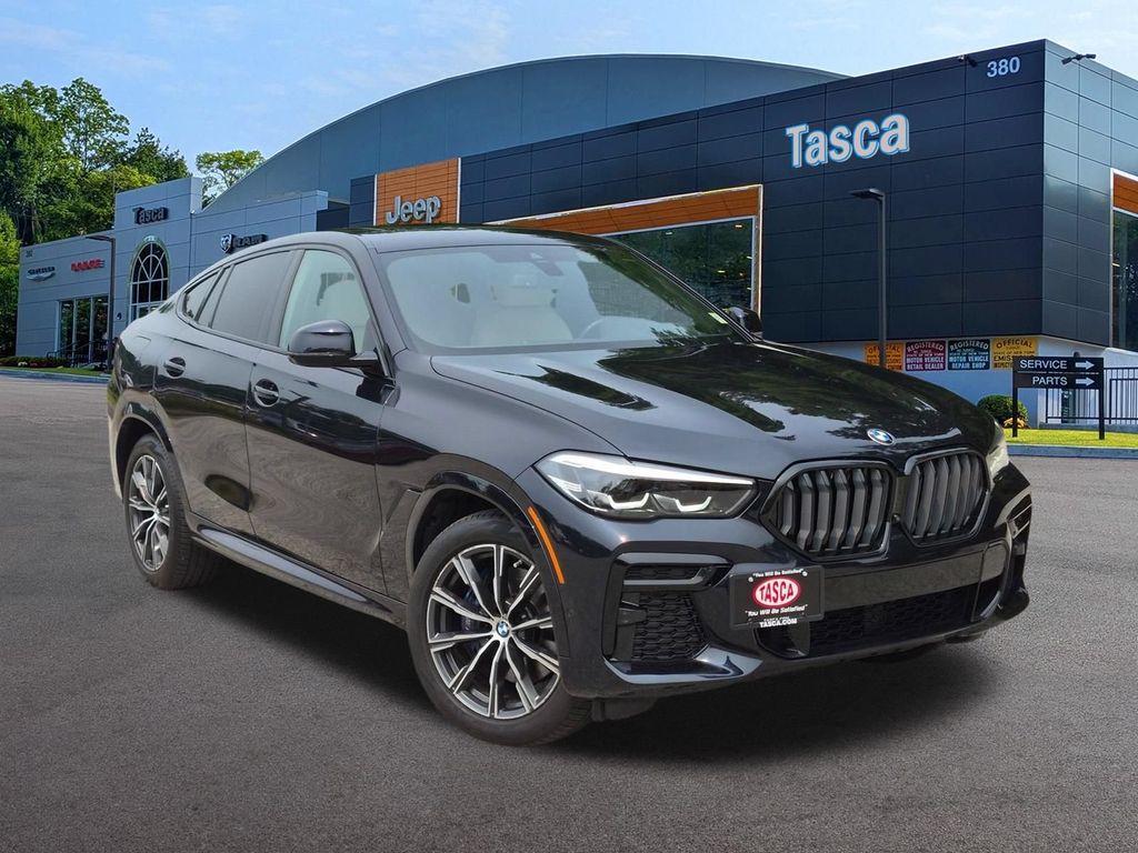 Carbon Black Metallic 2022 BMW X6 SUV / Crossover All-Wheel Drive 8-Speed Automatic