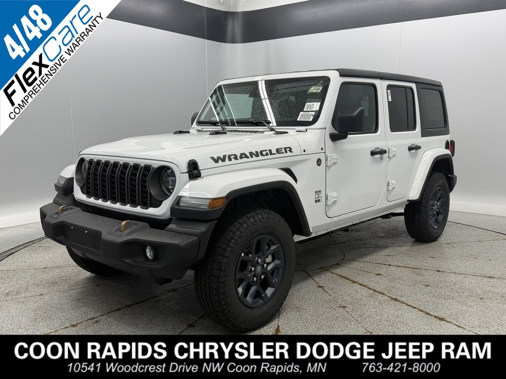 Bright White Clearcoat 2026 Jeep Wrangler SUV / Crossover Four-Wheel Drive 8-Speed Automatic