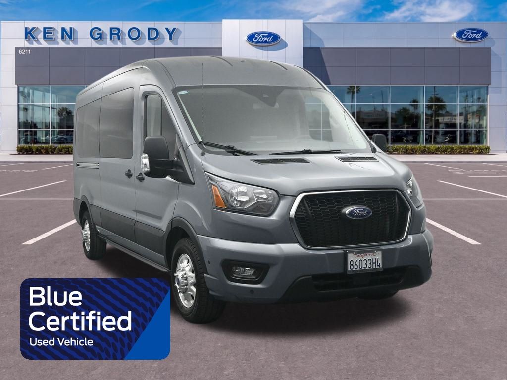 Abyss Gray Metallic 2024 Ford Transit Passenger Van All-Wheel Drive