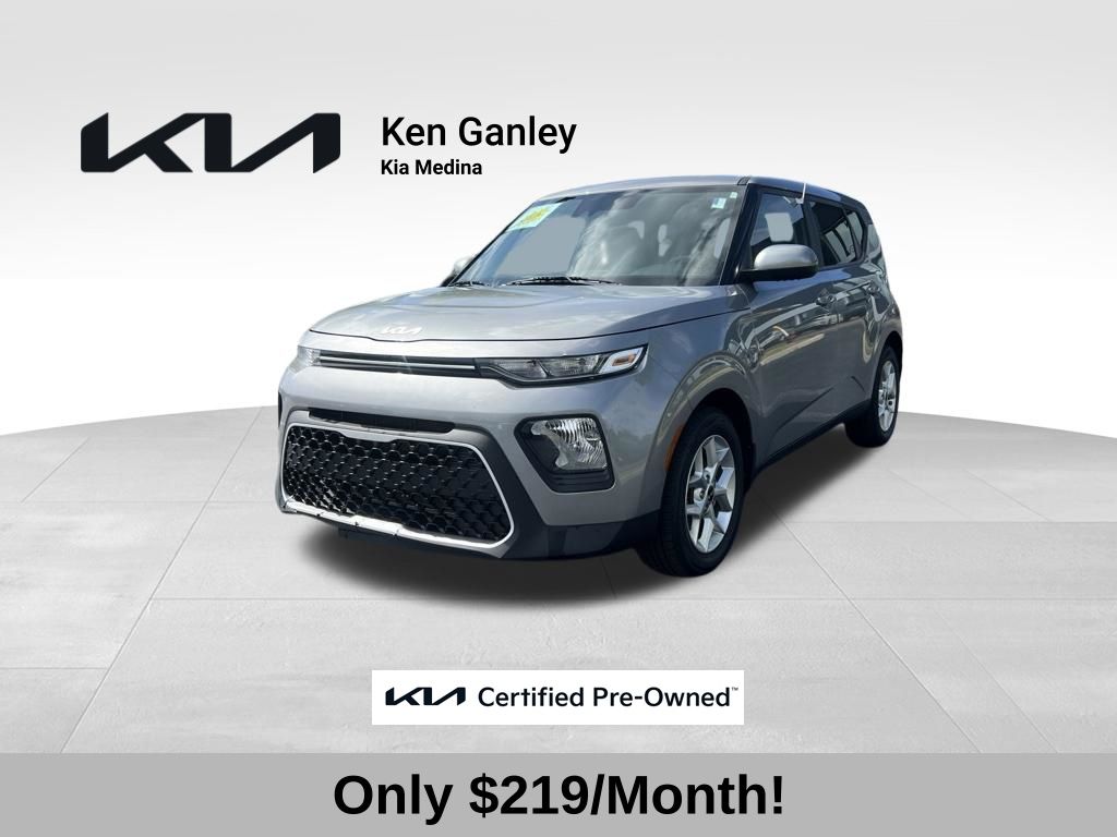 Steel Gray 2022 Kia Soul LX FWD SUV / Crossover Front-Wheel Drive Continuously Variable Transmission