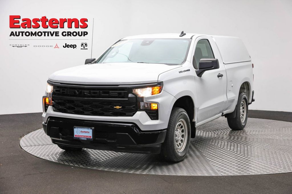 Summit White 2023 Chevrolet Silverado 1500 Pickup Truck 4X2 8-Speed Automatic