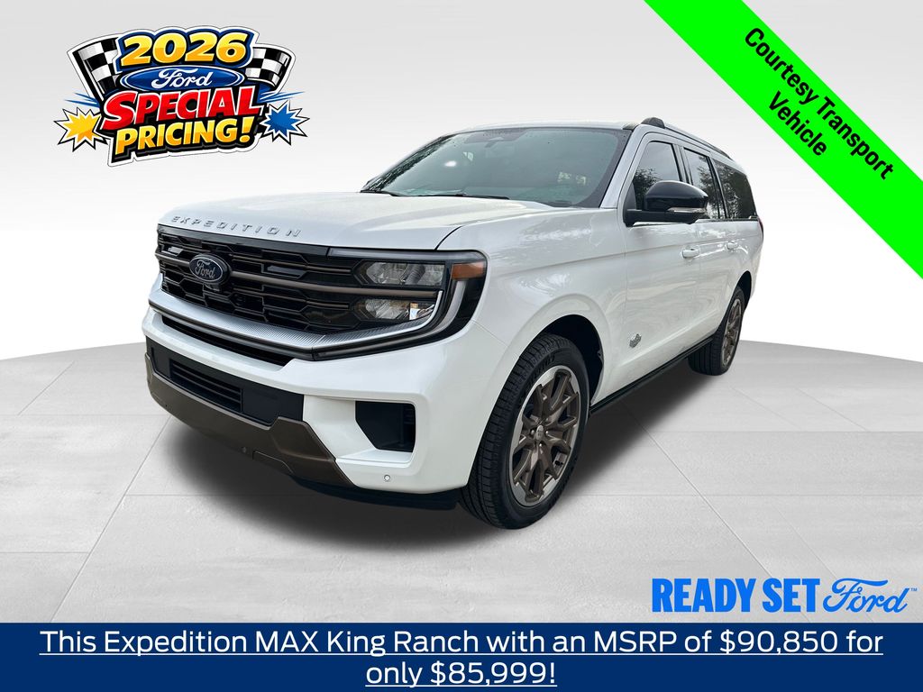 Star White Metallic Tri-Coat 2026 Ford Expedition MAX King Ranch 4WD SUV / Crossover Four-Wheel Drive Automatic