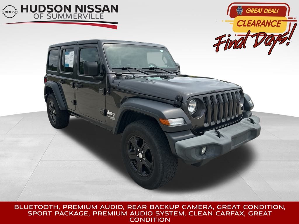 2019 Granite Crystal Metallic Clearcoat Jeep Wrangler Unlimited Unlimited Sport SUV