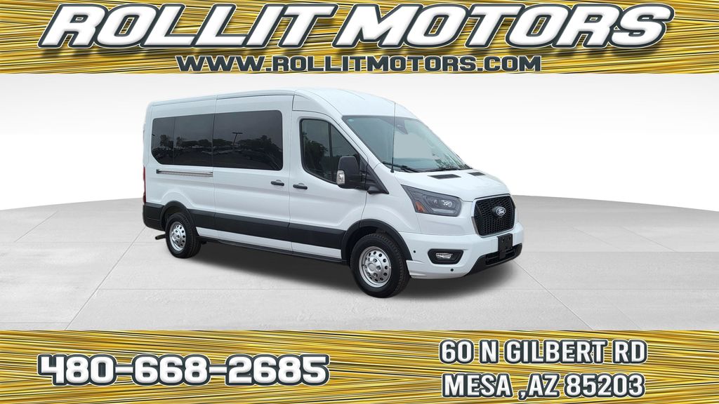 Oxford White 2026 Ford Transit Passenger Van All-Wheel Drive 