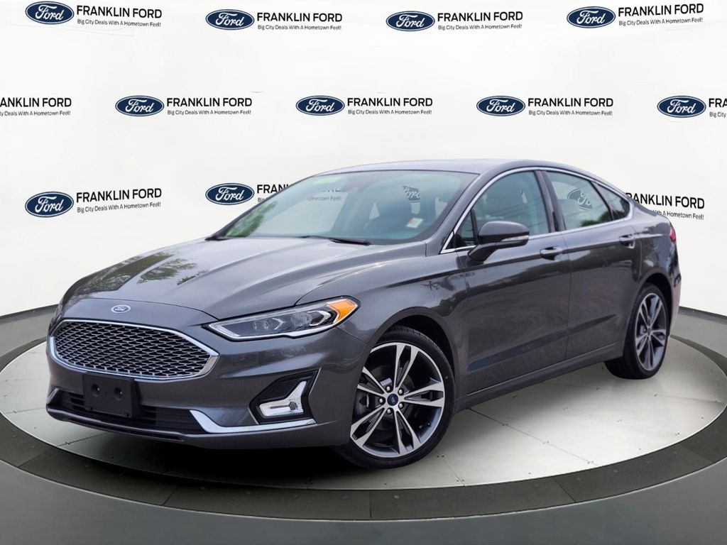 Gray (Magnetic Metallic) 2020 Ford Fusion Titanium AWD Sedan All-Wheel Drive 6-Speed Automatic