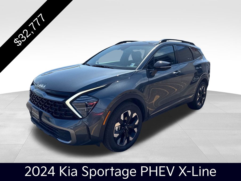 Gravity Gray 2024 Kia Sportage Hybrid Plug-In SUV / Crossover All-Wheel Drive 6-Speed Automatic