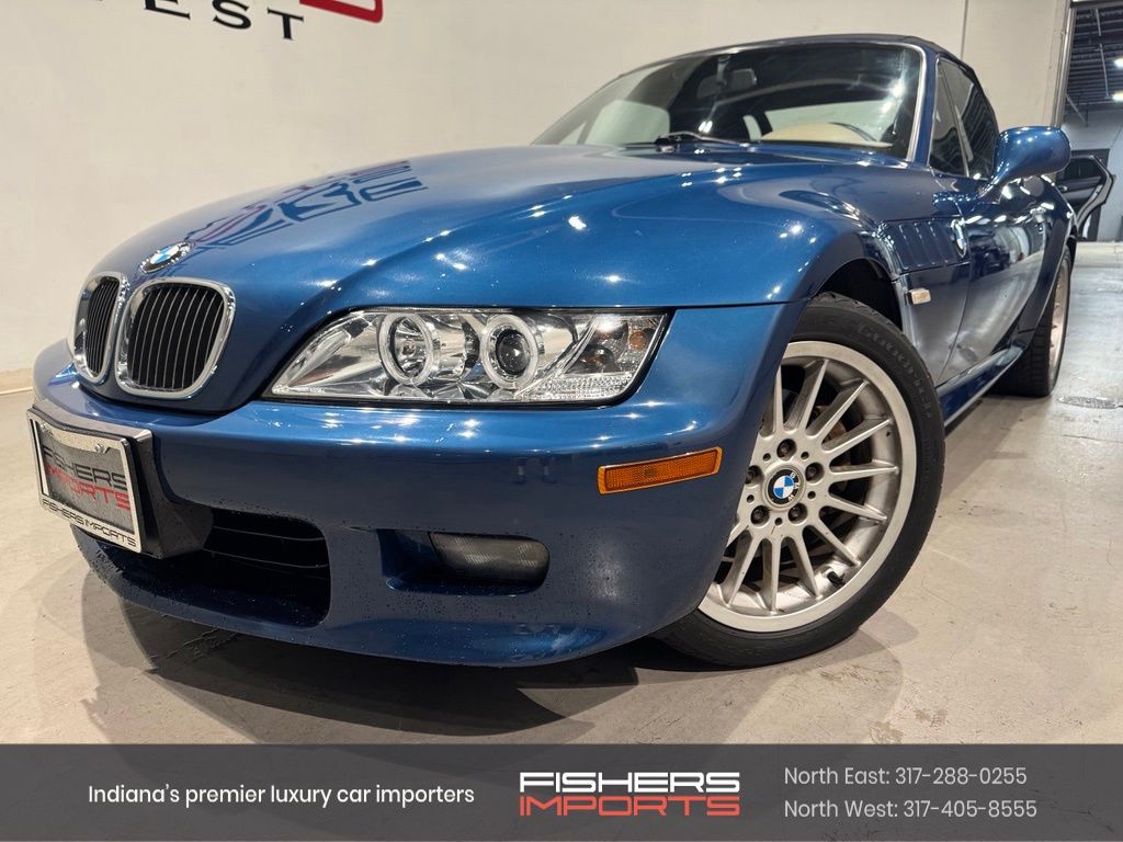Blue 2001 BMW Z3 Convertible Rear-Wheel Drive 5-Speed Manual