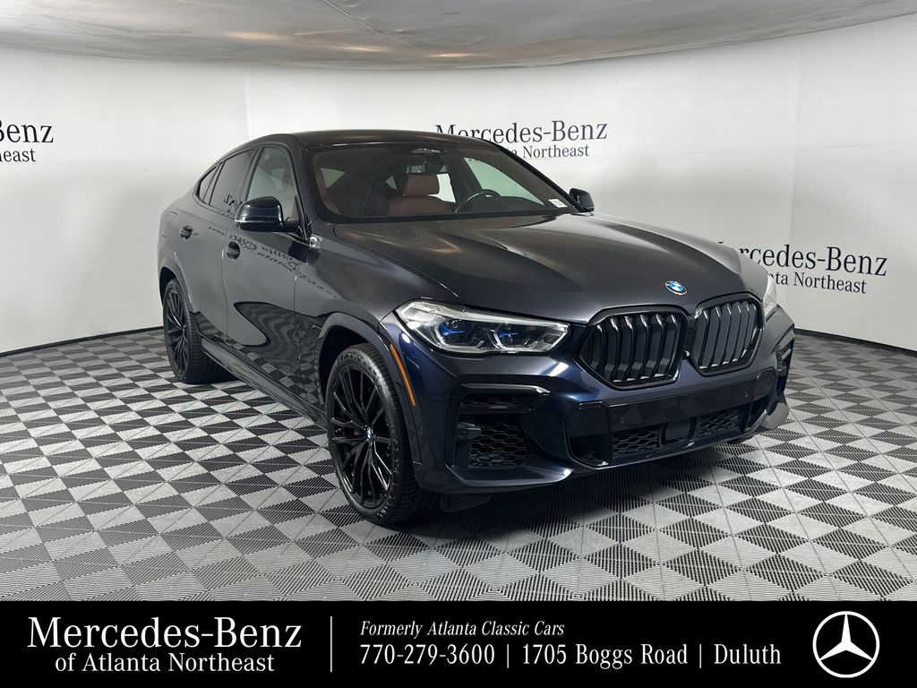 Carbon Black Metallic 2022 BMW X6 SUV / Crossover All-Wheel Drive 8-Speed Automatic