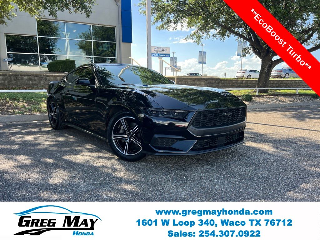 Shadow Black 2025 Ford Mustang Coupe Rear-Wheel Drive Automatic