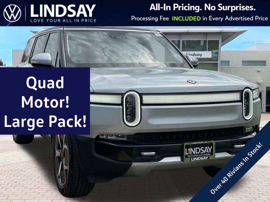 LA Silver 2023 Rivian R1S Adventure Quad Motor AWD SUV / Crossover All-Wheel Drive 1-Speed Automatic