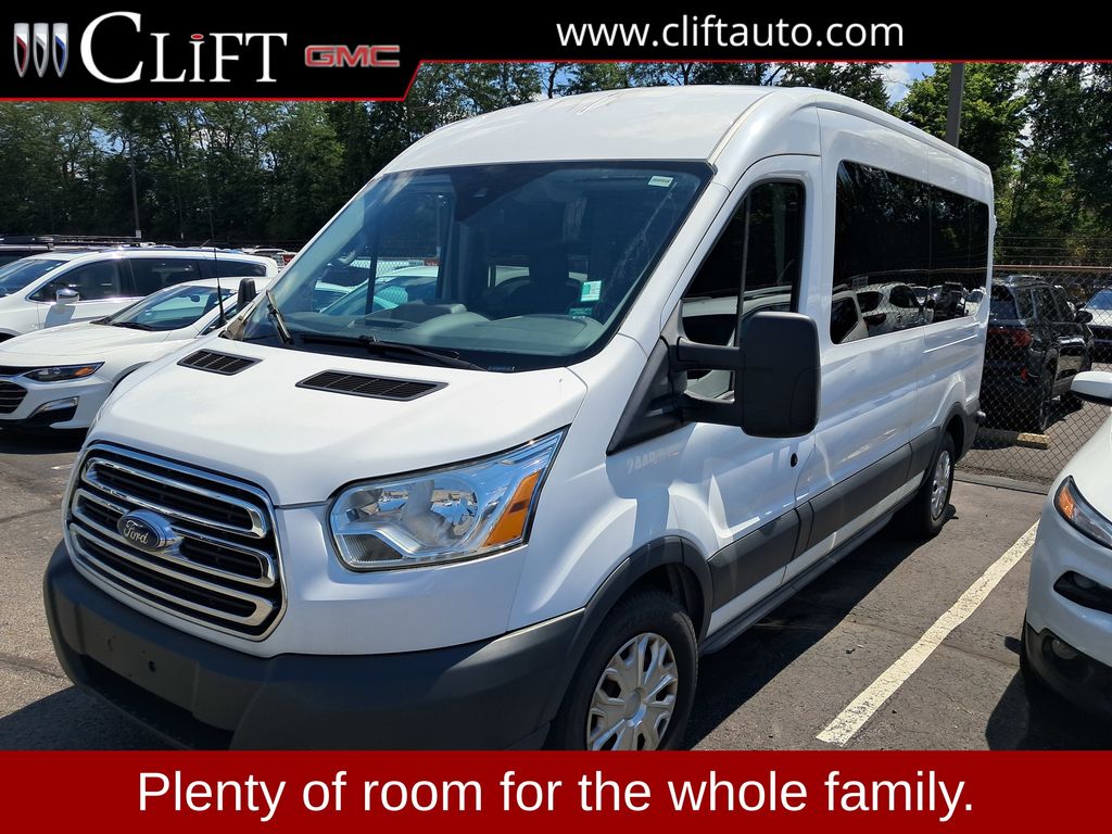 Oxford White 2015 Ford Transit Passenger Van Rear-Wheel Drive 6-Speed Automatic Overdrive