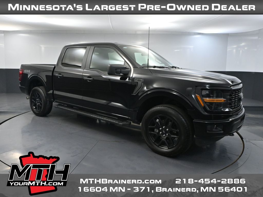 Agate Black Metallic 2024 Ford F-150 Pickup Truck Four-Wheel Drive Automatic