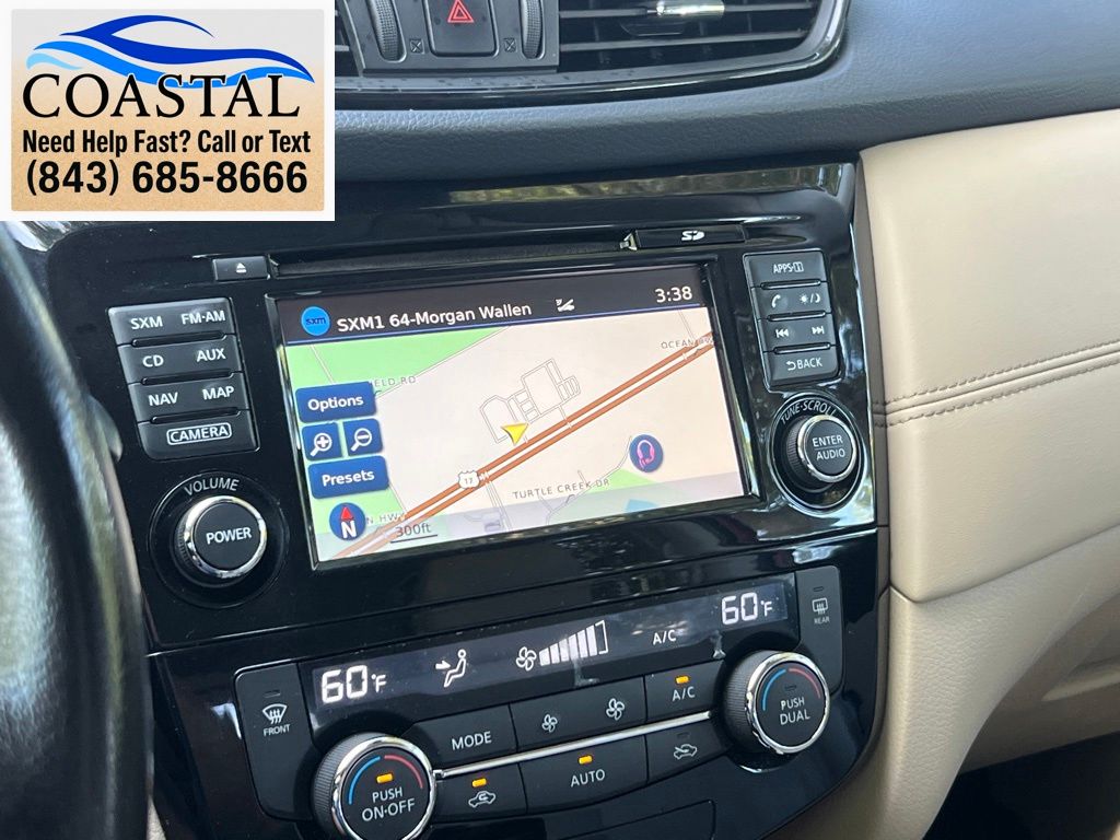 2017 Nissan Rogue SL Red at Coastal Chevrolet Cadillac