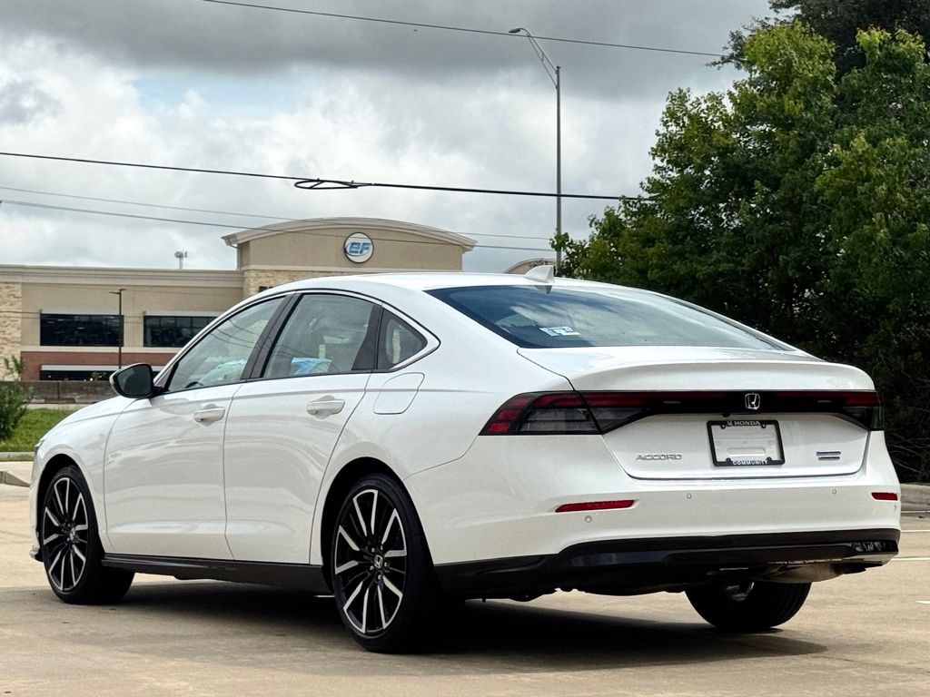 2025 Honda Accord Hybrid Touring White at Community Honda