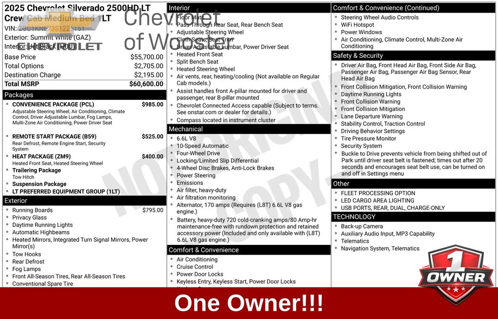 2025 Chevrolet Silverado 2500HD LT - Main Image