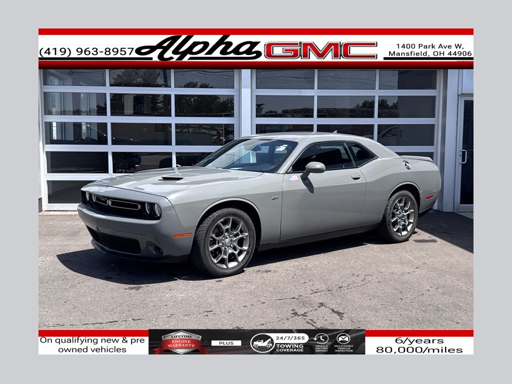 Destroyer Gray Clearcoat 2017 Dodge Challenger Coupe All-Wheel Drive 8-Speed Automatic
