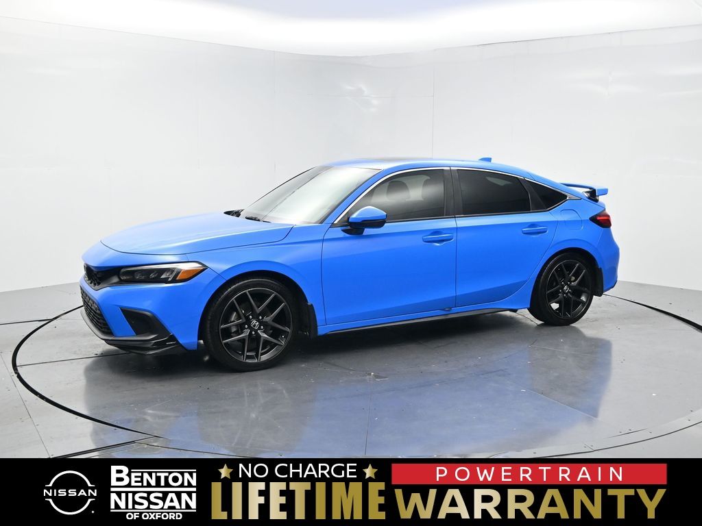 Blue 2022 Honda Civic Hatchback Hatchback Front-Wheel Drive Continuously Variable Transmission
