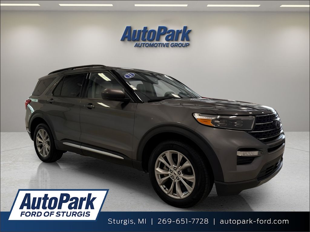 Gray Metallic 2023 Ford Explorer SUV / Crossover All-Wheel Drive Automatic