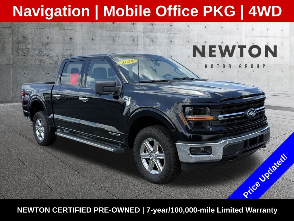 Black Metallic 2024 Ford F-150 Pickup Truck Four-Wheel Drive Automatic