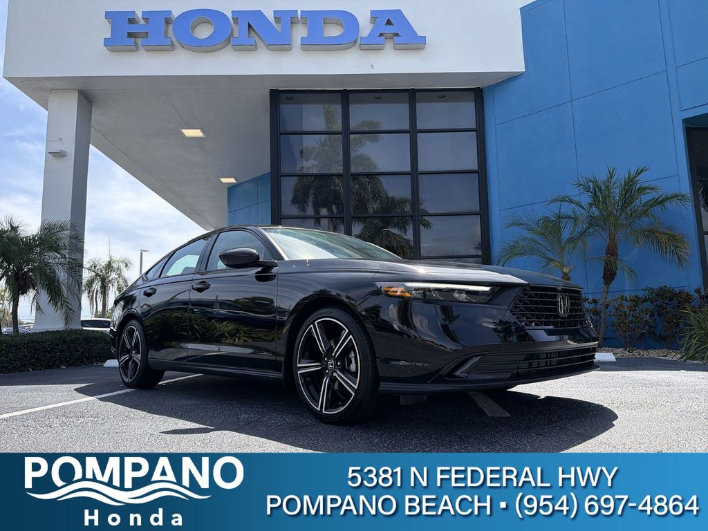 Black 2026 Honda Accord Sedan Front-Wheel Drive Continuously Variable Transmission