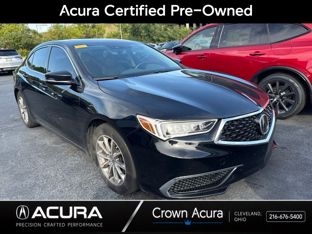 Crystal Black Pearl 2018 Acura TLX Sedan Front-Wheel Drive 8-Speed Dual Clutch