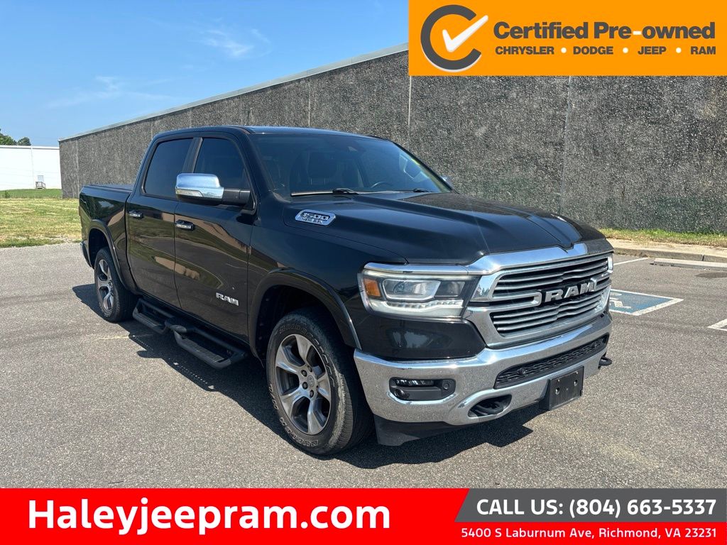 Diamond Black Crystal Pearlcoat 2021 RAM 1500 Pickup Truck Four-Wheel Drive 8-Speed Automatic