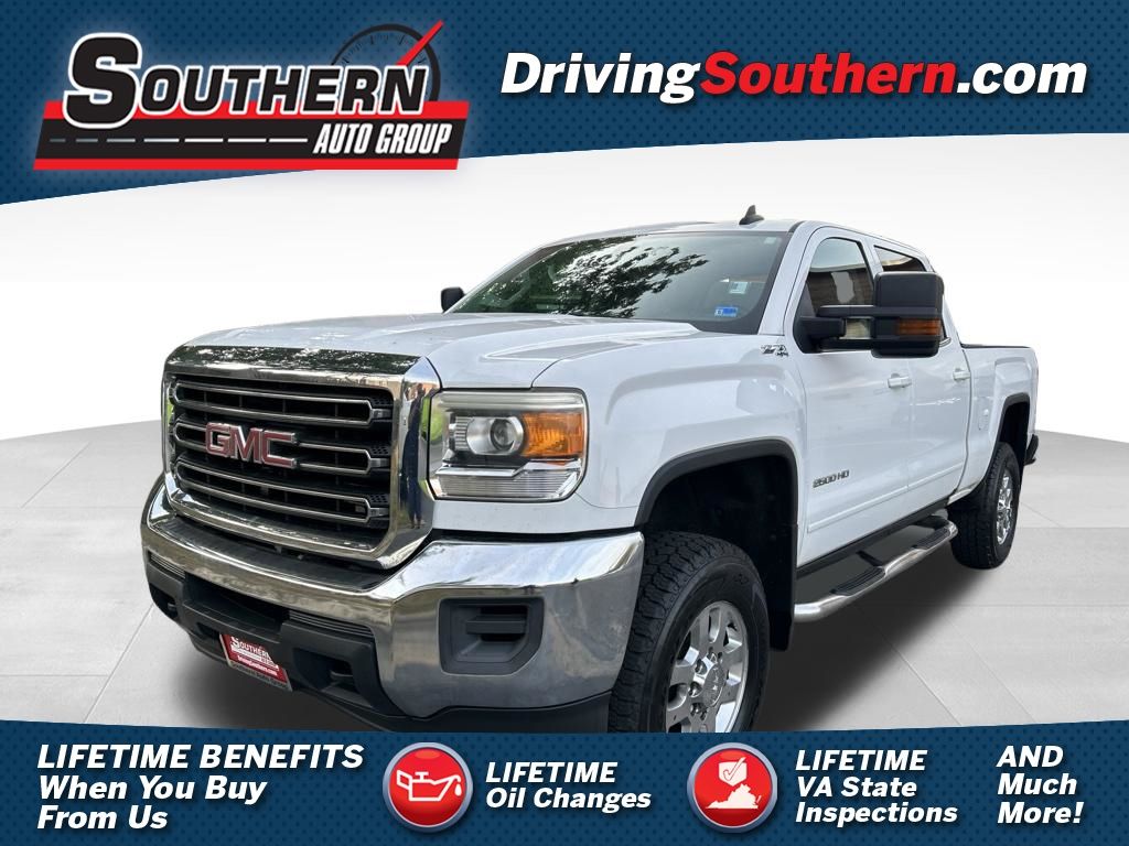 White 2015 GMC Sierra 2500HD Pickup Truck Four-Wheel Drive 6-Speed Automatic Overdrive