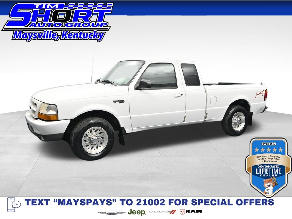 Oxford White Clearcoat 1999 Ford Ranger Pickup Truck Rear-Wheel Drive 5-Speed Automatic
