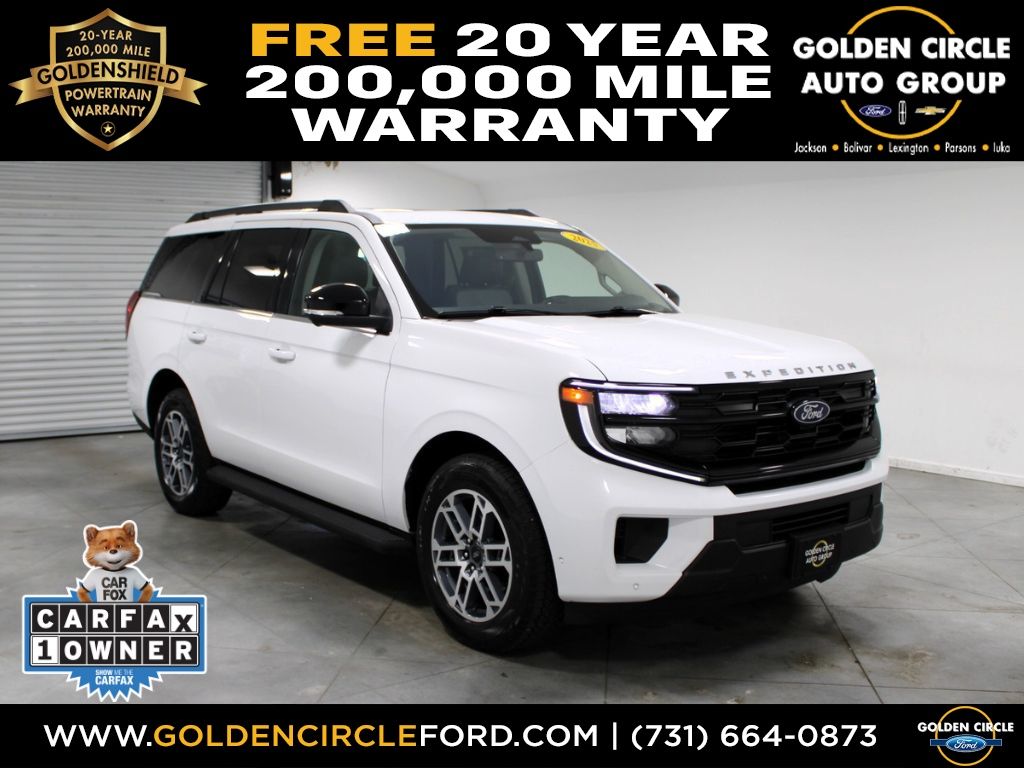 Oxford White 2025 Ford Expedition Active 4WD SUV / Crossover Four-Wheel Drive 10-Speed Automatic