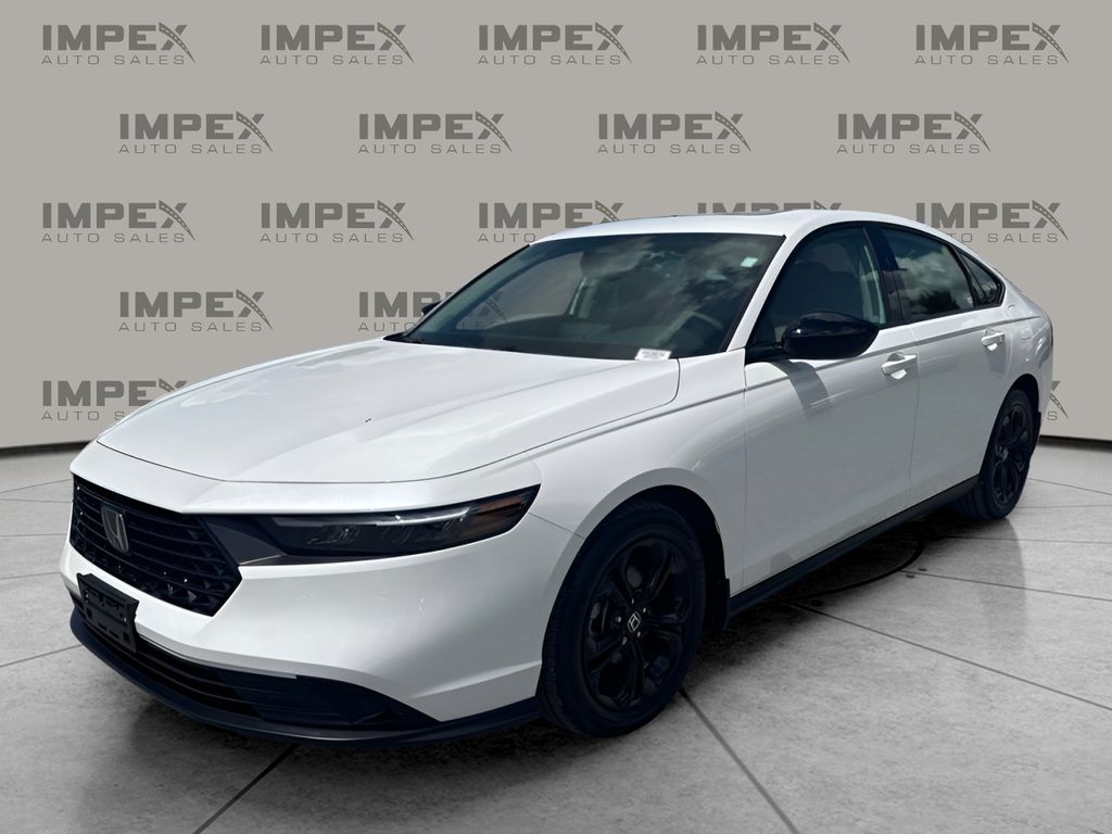 Platinum White Pearl 2025 Honda Accord Sedan Front-Wheel Drive Continuously Variable Transmission