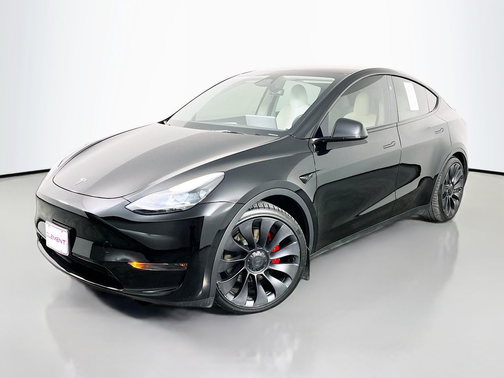 Black 2024 Tesla Model Y Performance AWD SUV / Crossover All-Wheel Drive 1-Speed Automatic